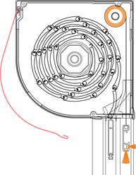 Insektenschutzrollo - Viertelrund ALU