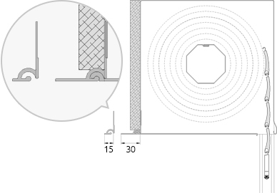 Unterputz mit Putzträger / Winkelputzträger